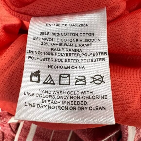 Ettitwa By Anthropologie Womens Jumpsuit Stripe Belted V Neck Sleeveless S - Picture 11 of 12